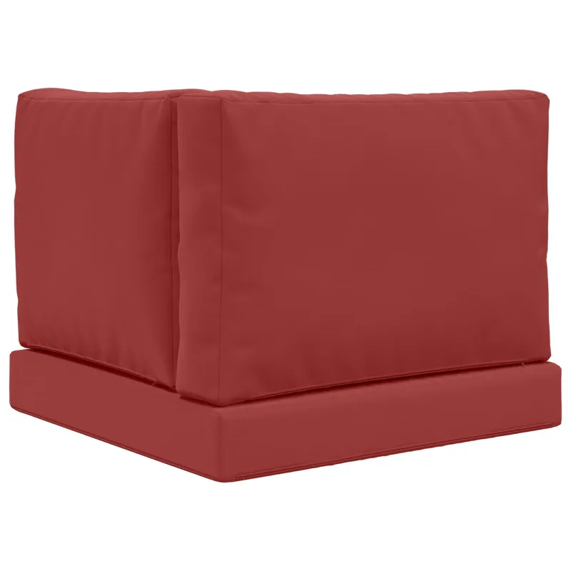 Lauko sofa pagalvėlė 3 pcs Vyno raudonumo Poliesteris
