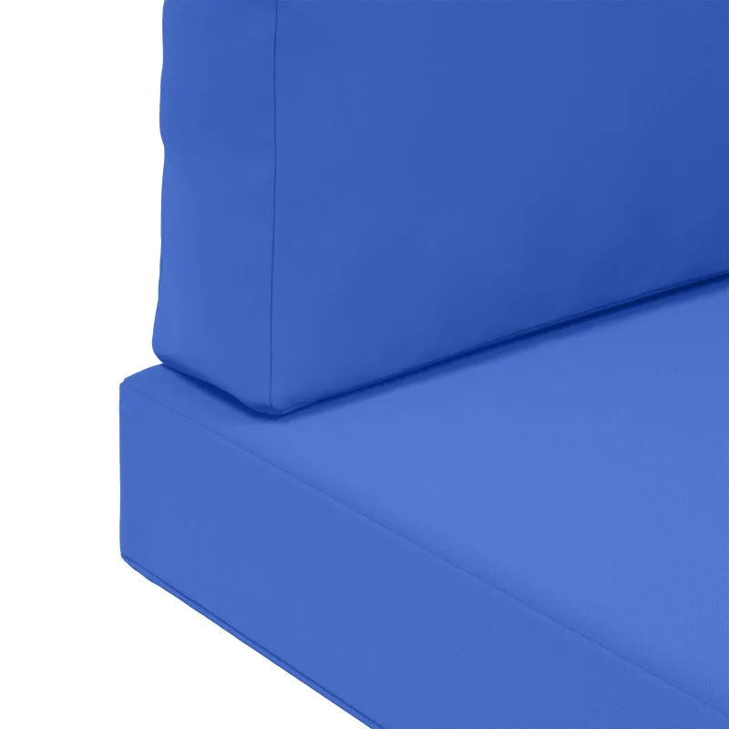 Lauko sofa pagalvėlė 3 pcs Karališka mėlyna Poliesteris