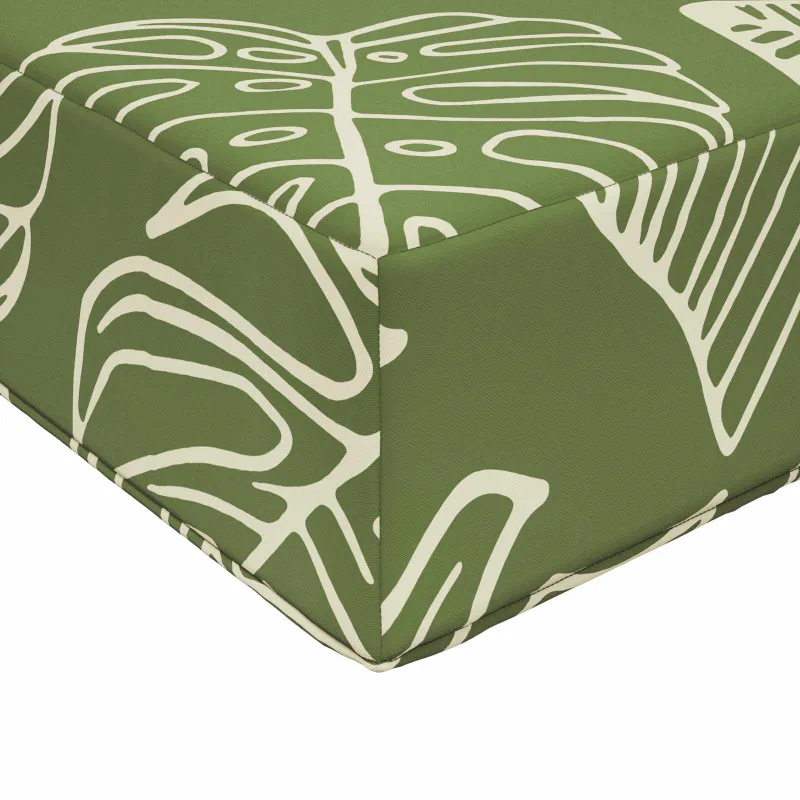 Lauko sofa pagalvėlė 3 pcs Lapų dizainas Poliesteris