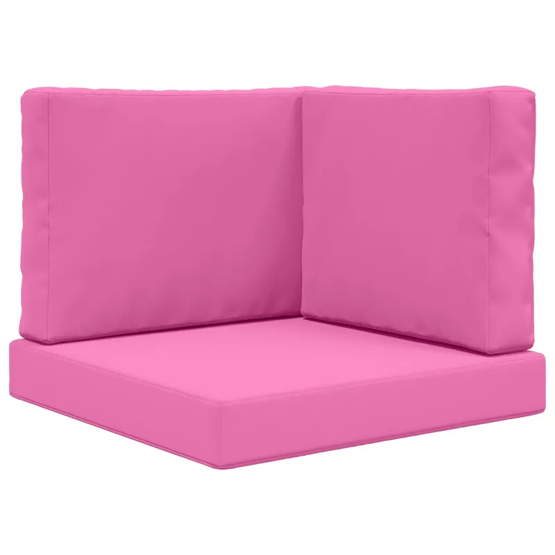 Lauko sofa pagalvėlė 3 pcs Rožinė Poliesteris