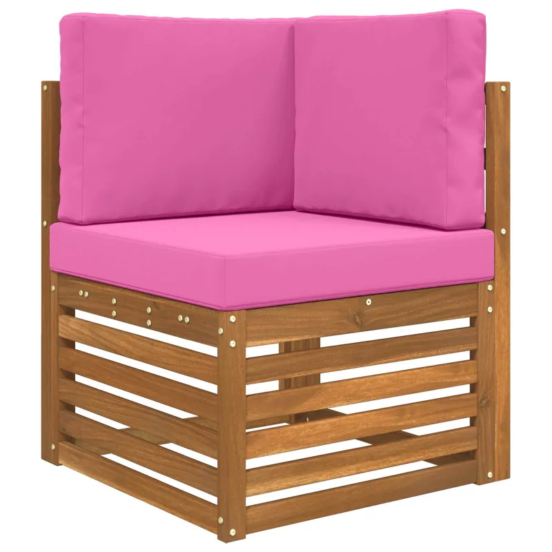 Lauko sofa pagalvėlė 3 pcs Rožinė Poliesteris