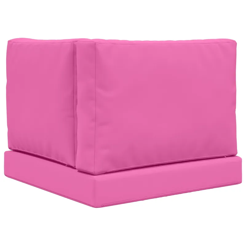 Lauko sofa pagalvėlė 3 pcs Rožinė Poliesteris