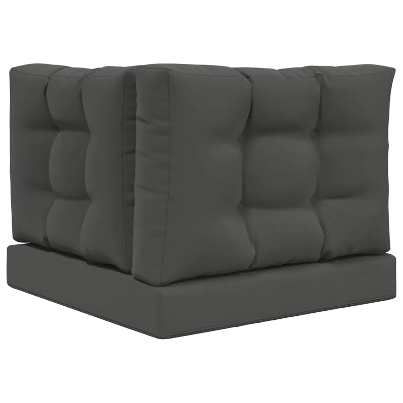Lauko sofa pagalvėlė 3 pcs Antracitas Poliesteris