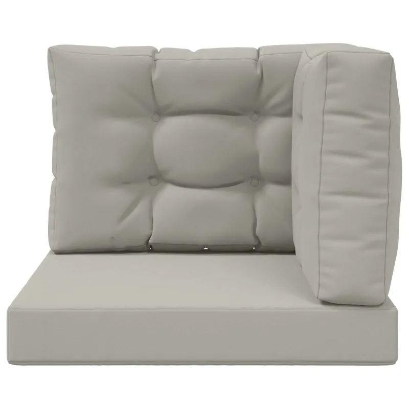 Lauko sofa pagalvėlė 3 pcs Pilka Poliesteris