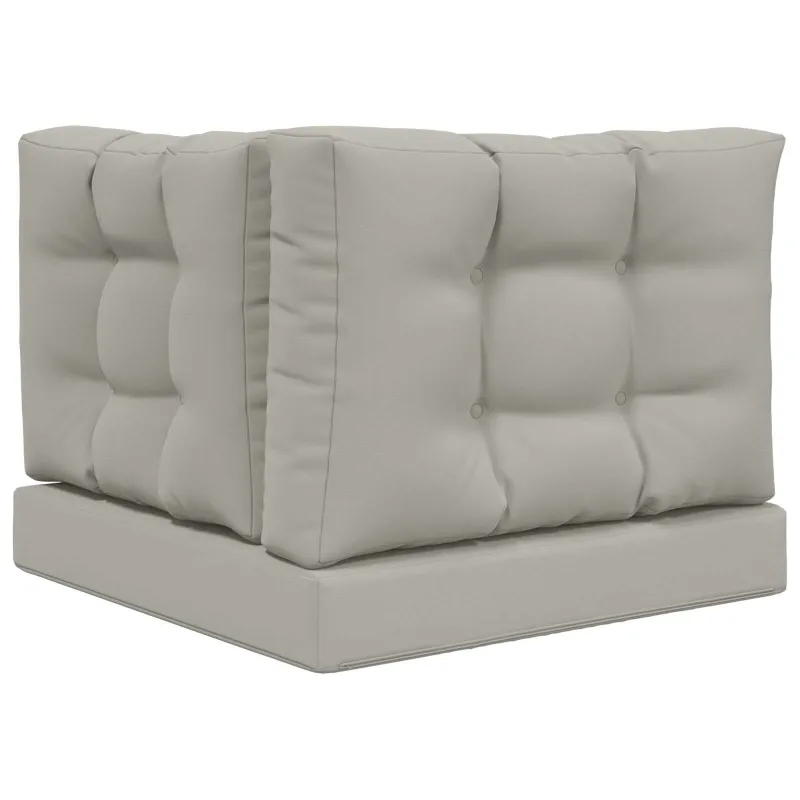 Lauko sofa pagalvėlė 3 pcs Pilka Poliesteris