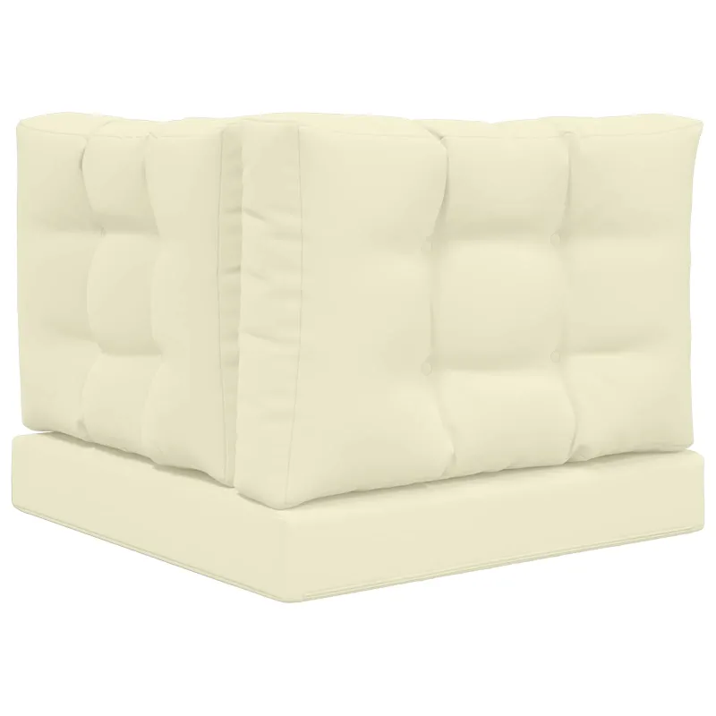 Lauko sofa pagalvėlė 3 pcs Kreminė Poliesteris