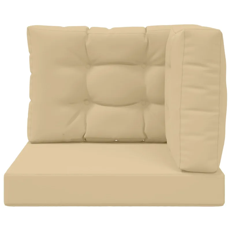 Lauko sofa pagalvėlė 3 pcs Smėlio Poliesteris