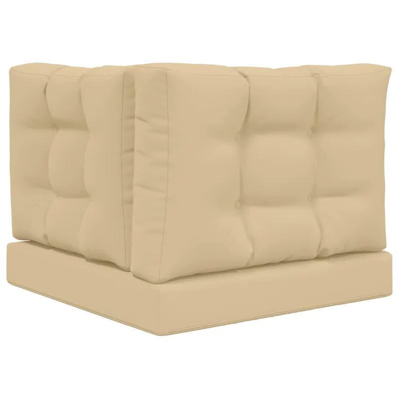 Lauko sofa pagalvėlė 3 pcs Smėlio Poliesteris