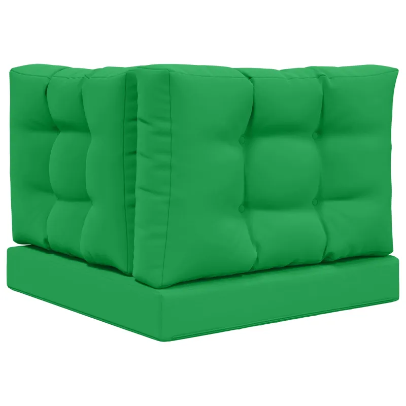 Lauko sofa pagalvėlė 3 pcs Žalia Poliesteris