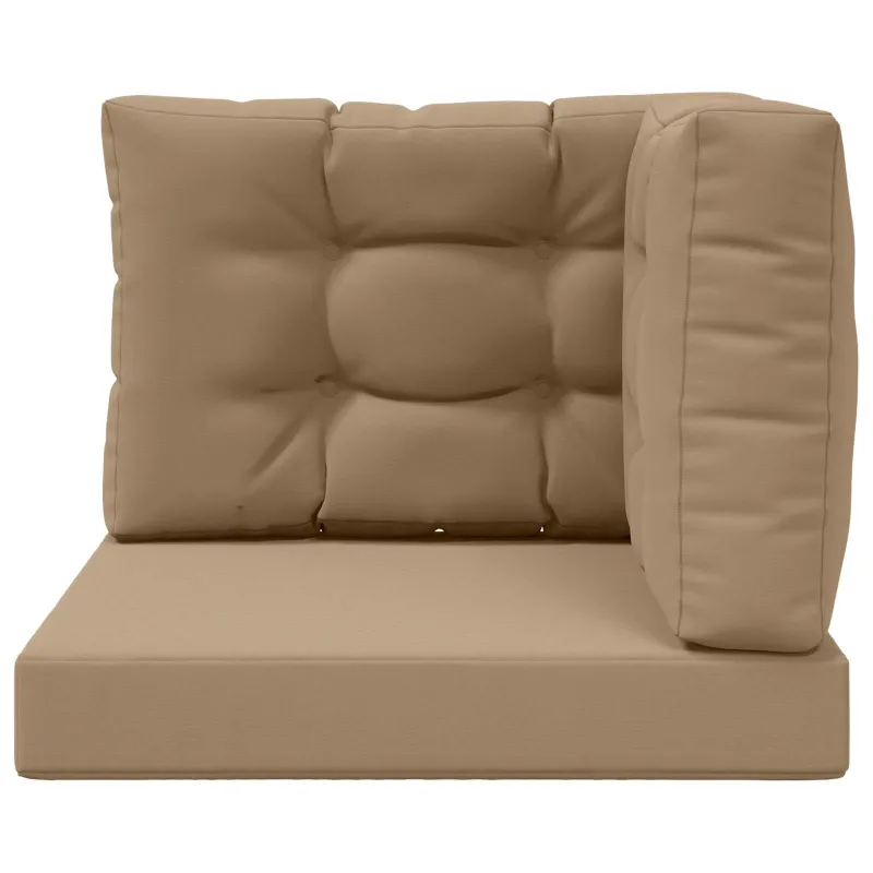 Lauko sofa pagalvėlė 3 pcs Taupe Poliesteris
