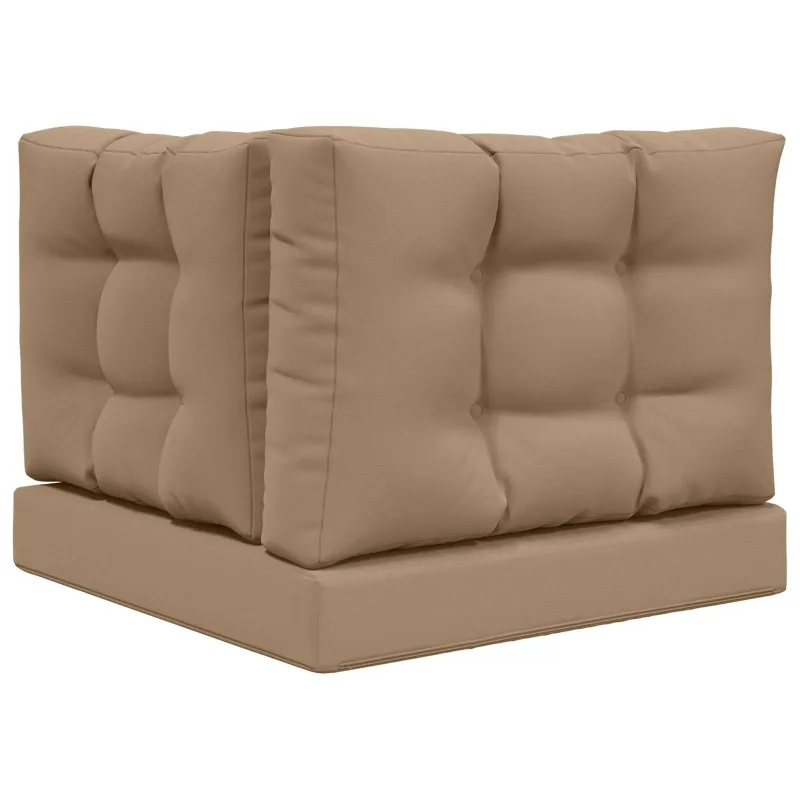 Lauko sofa pagalvėlė 3 pcs Taupe Poliesteris