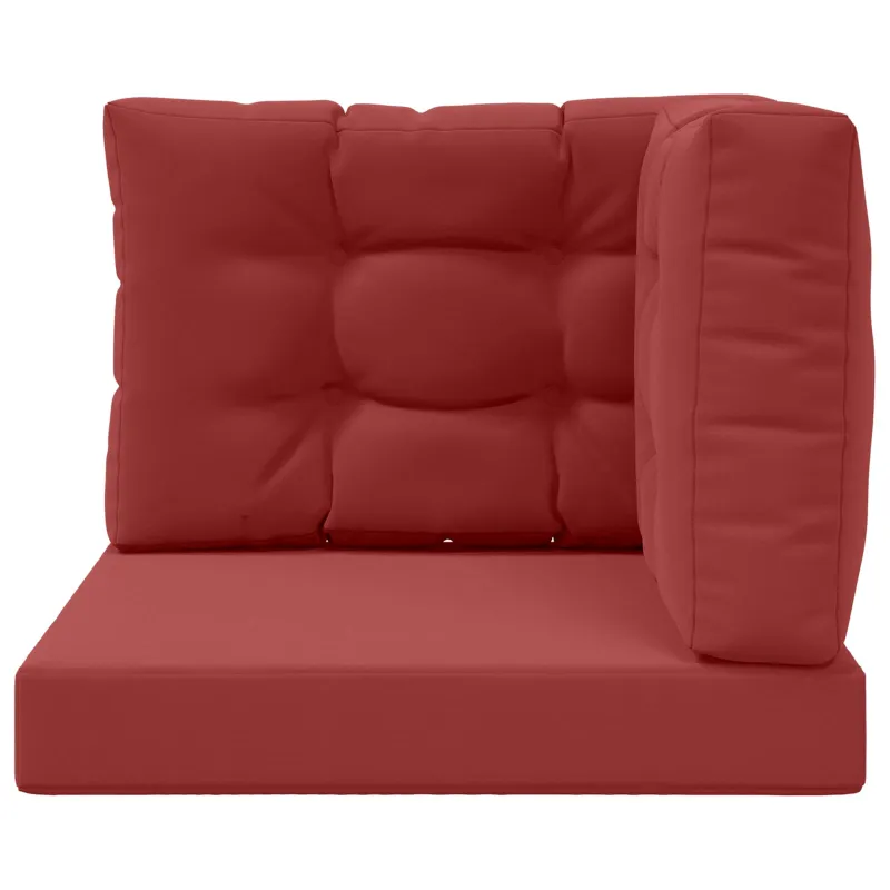 Lauko sofa pagalvėlė 3 pcs Vyno raudonumo Poliesteris
