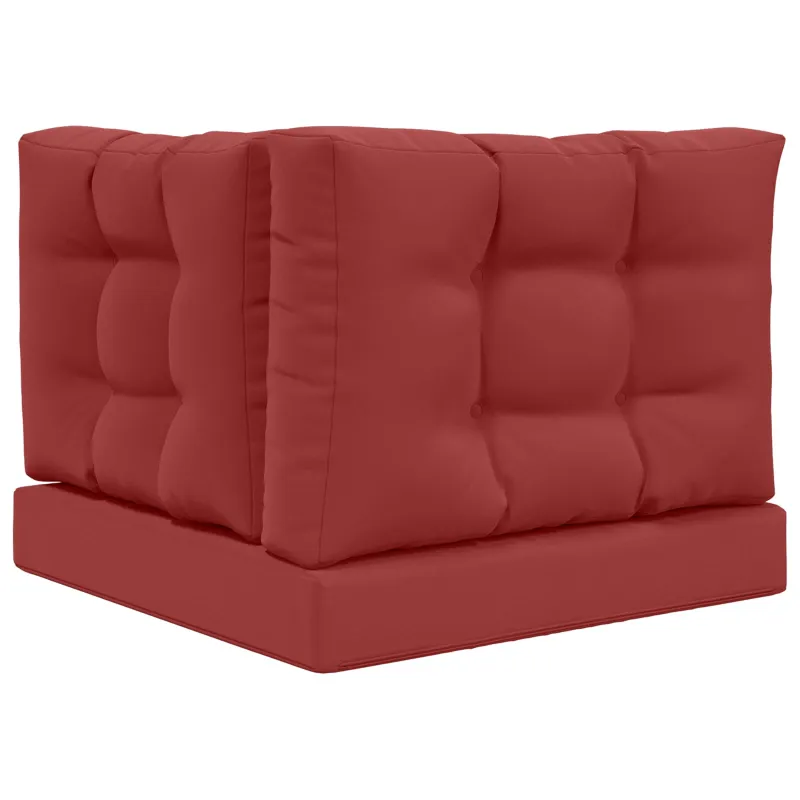 Lauko sofa pagalvėlė 3 pcs Vyno raudonumo Poliesteris