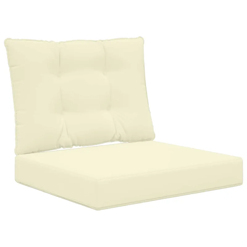 Lauko sofa pagalvėlė 2 pcs Kreminė Poliesteris