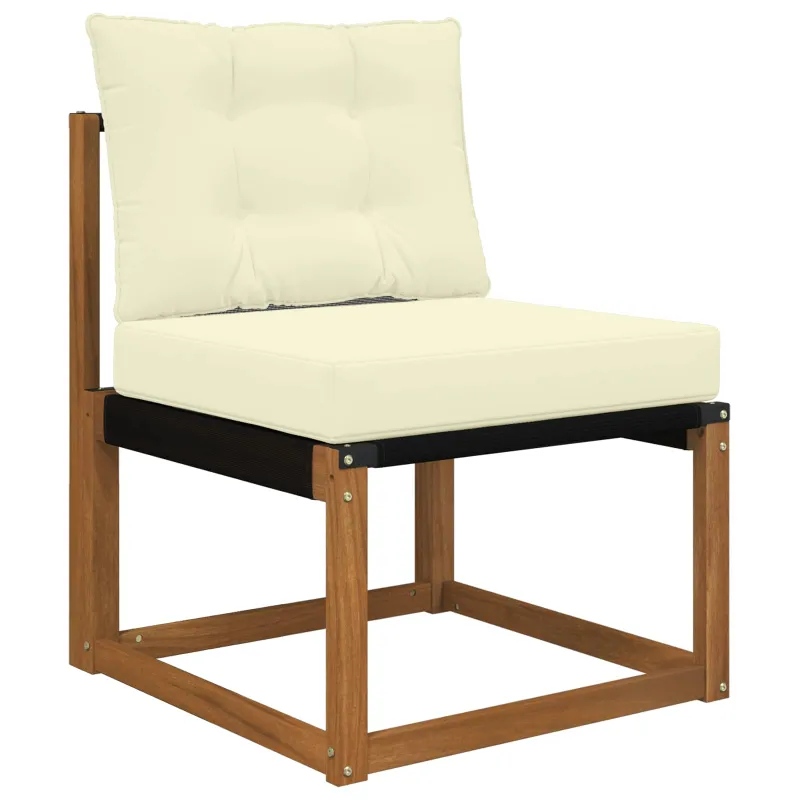 Lauko sofa pagalvėlė 2 pcs Kreminė Poliesteris