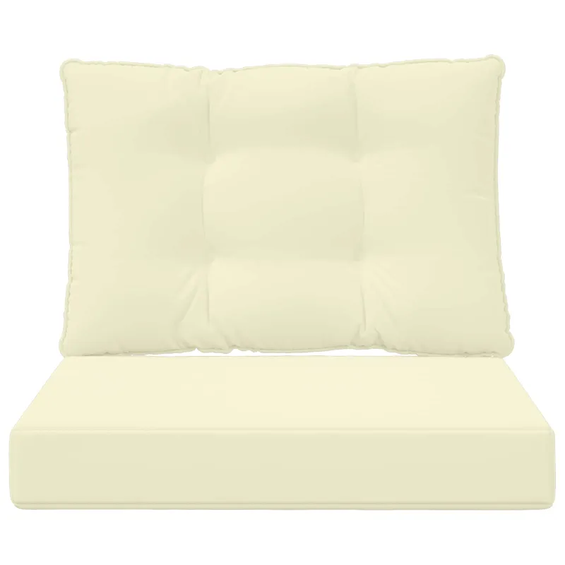 Lauko sofa pagalvėlė 2 pcs Kreminė Poliesteris