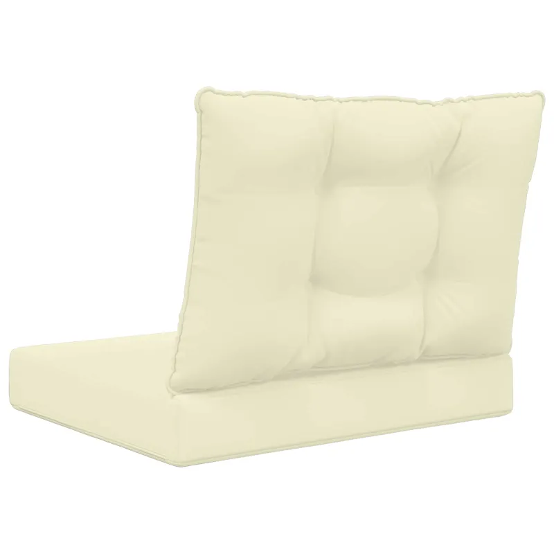 Lauko sofa pagalvėlė 2 pcs Kreminė Poliesteris