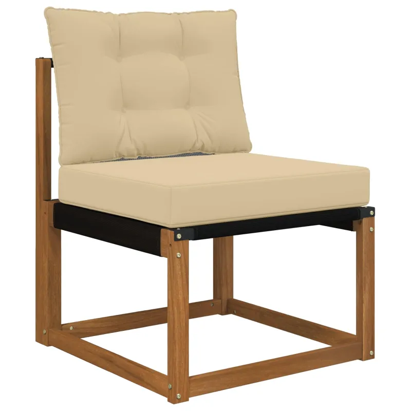 Lauko sofa pagalvėlė 2 pcs Smėlio Poliesteris