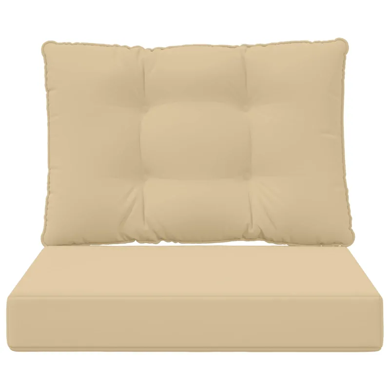 Lauko sofa pagalvėlė 2 pcs Smėlio Poliesteris