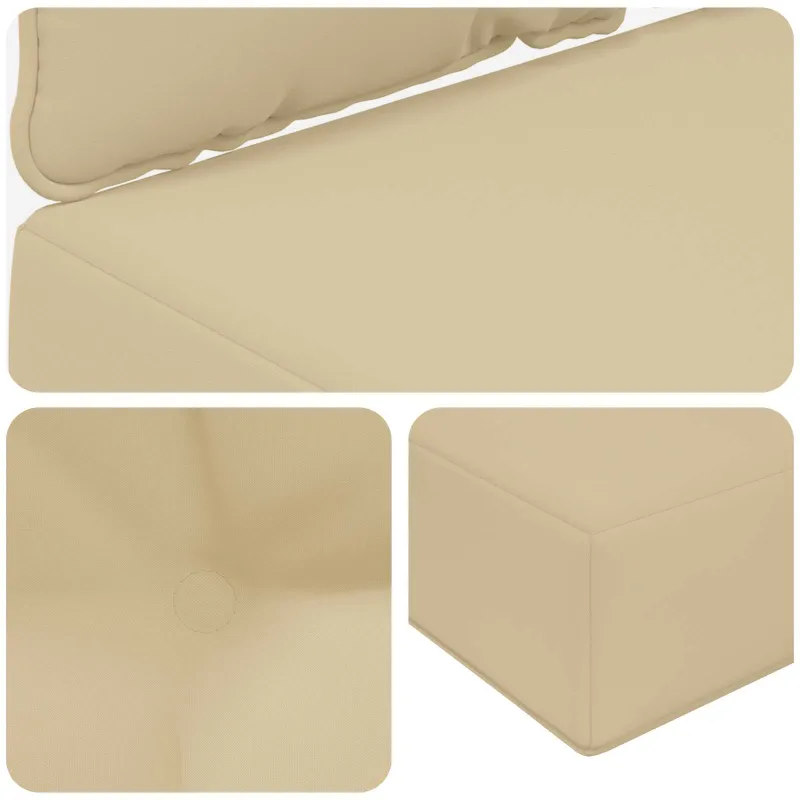 Lauko sofa pagalvėlė 2 pcs Smėlio Poliesteris