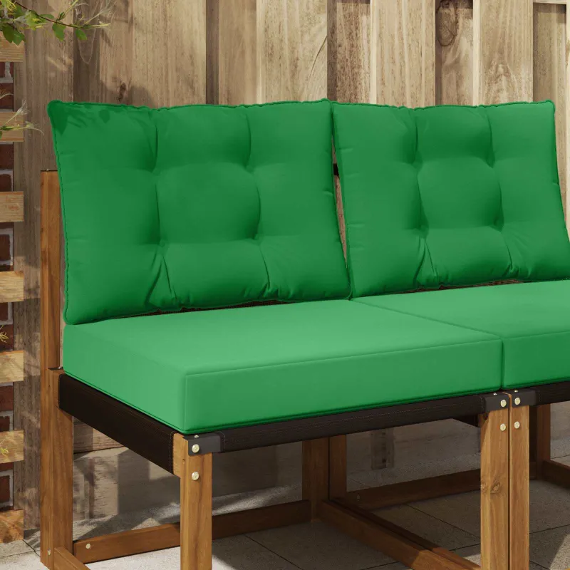Lauko sofa pagalvėlė 2 pcs Žalia Poliesteris