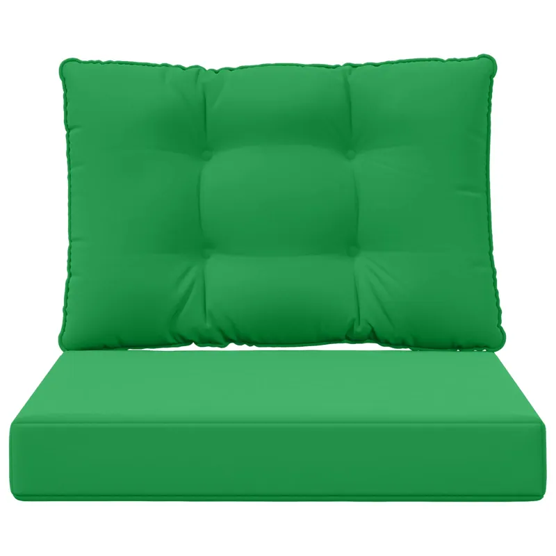 Lauko sofa pagalvėlė 2 pcs Žalia Poliesteris