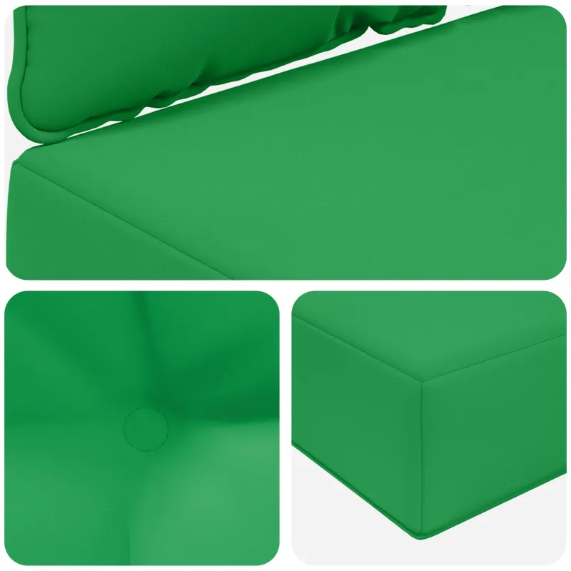 Lauko sofa pagalvėlė 2 pcs Žalia Poliesteris