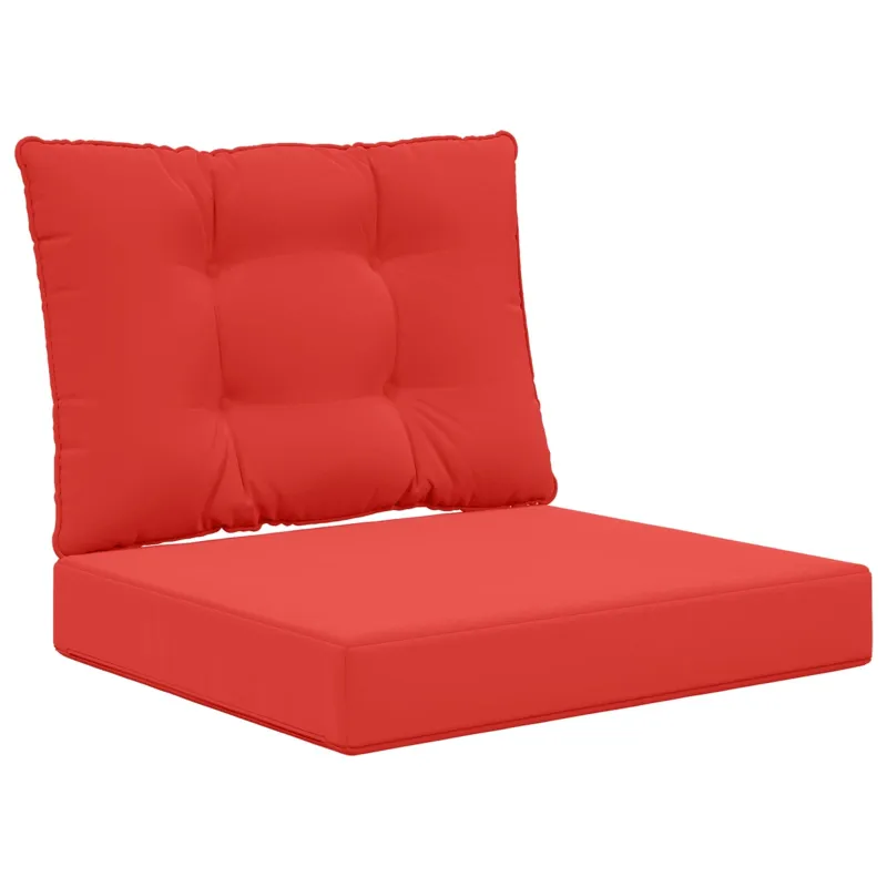 Lauko sofa pagalvėlė 2 pcs Raudona Poliesteris