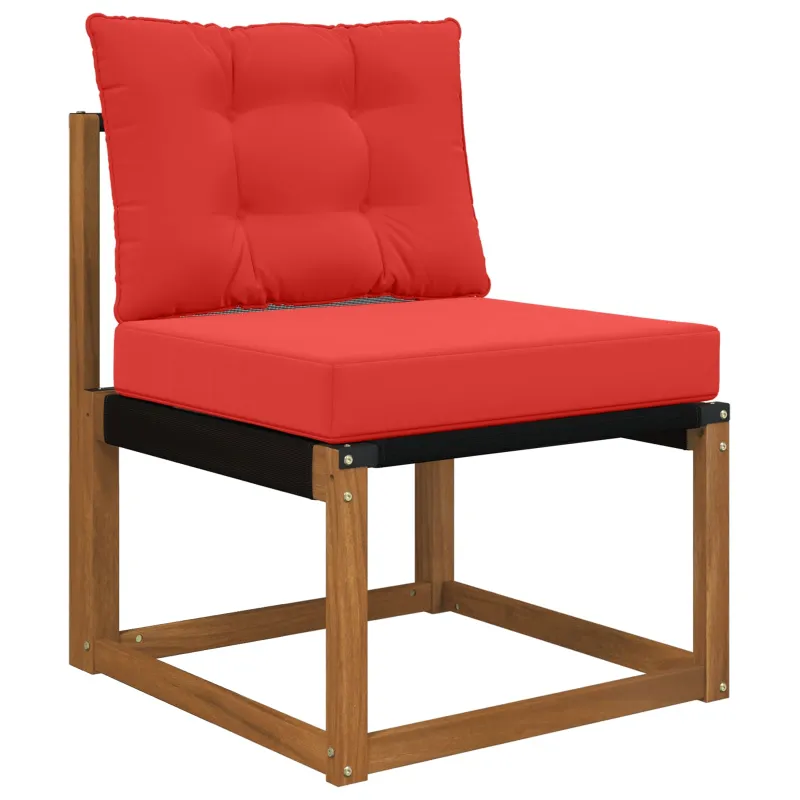 Lauko sofa pagalvėlė 2 pcs Raudona Poliesteris