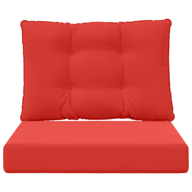 Lauko sofa pagalvėlė 2 pcs Raudona Poliesteris