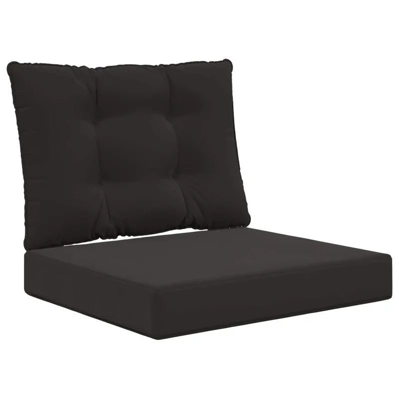 Lauko sofa pagalvėlė 2 pcs Juodas Poliesteris