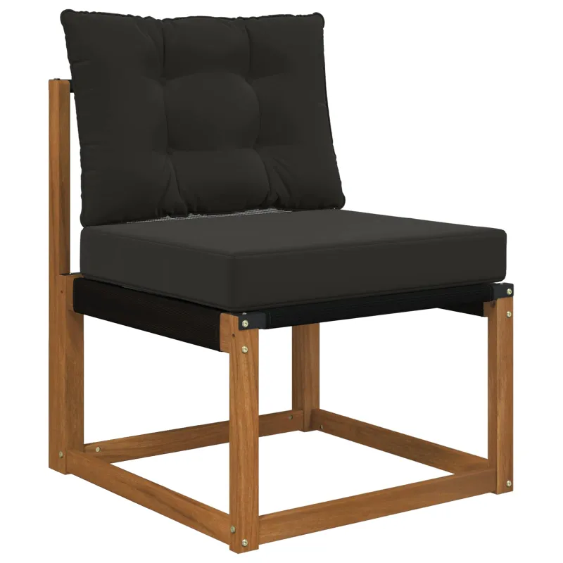 Lauko sofa pagalvėlė 2 pcs Juodas Poliesteris