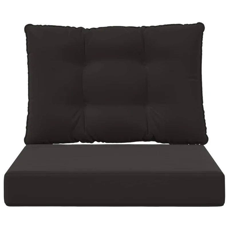 Lauko sofa pagalvėlė 2 pcs Juodas Poliesteris