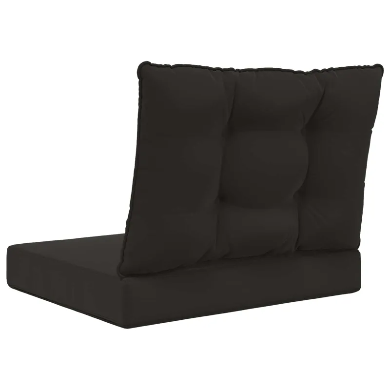 Lauko sofa pagalvėlė 2 pcs Juodas Poliesteris