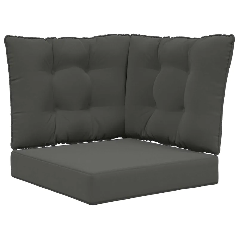 Lauko sofa pagalvėlė 3 pcs Antracitas Poliesteris