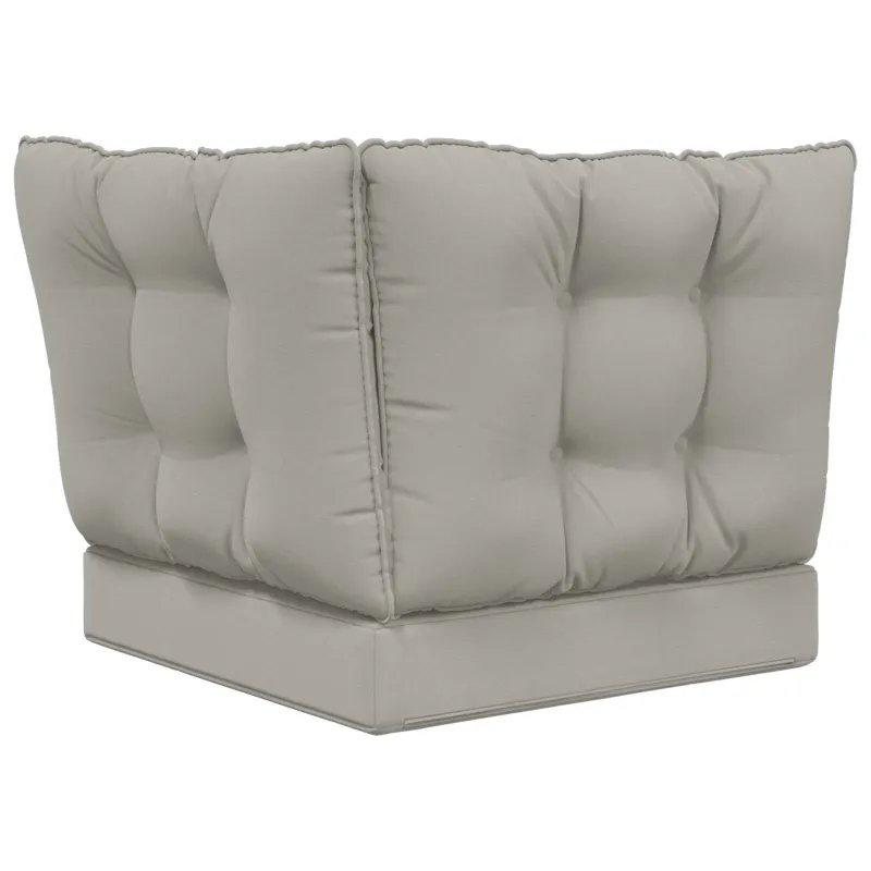 Lauko sofa pagalvėlė 3 pcs Pilka Poliesteris