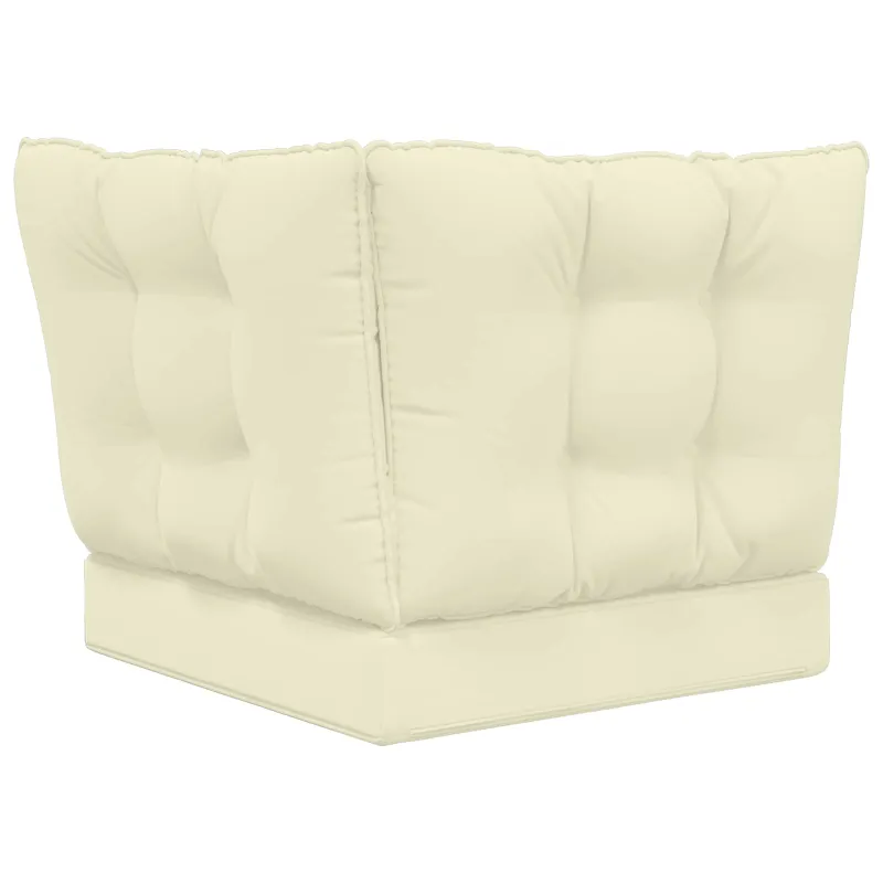 Lauko sofa pagalvėlė 3 pcs Kreminė Poliesteris