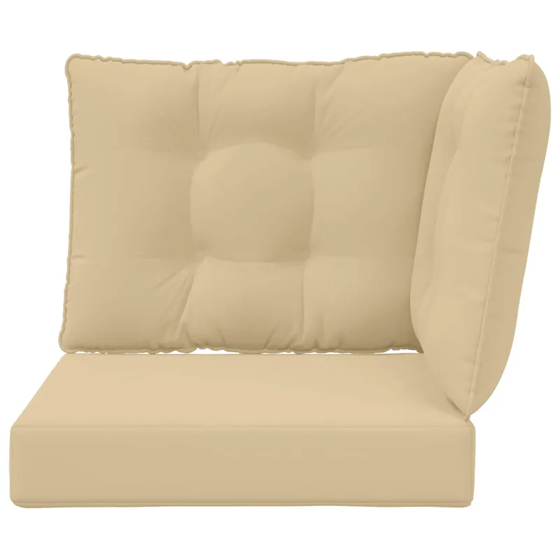 Lauko sofa pagalvėlė 3 pcs Smėlio Poliesteris