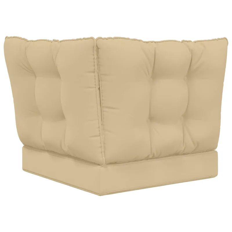 Lauko sofa pagalvėlė 3 pcs Smėlio Poliesteris