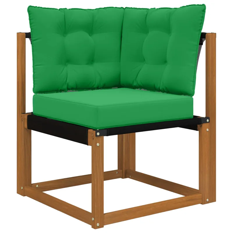 Lauko sofa pagalvėlė 3 pcs Žalia Poliesteris
