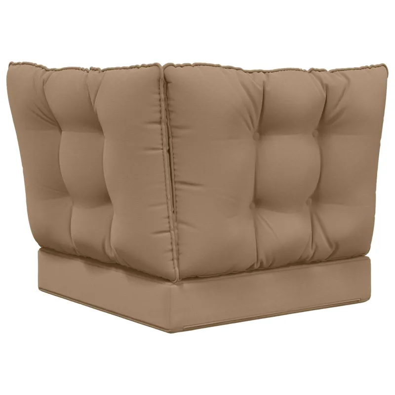 Lauko sofa pagalvėlė 3 pcs Taupe Poliesteris