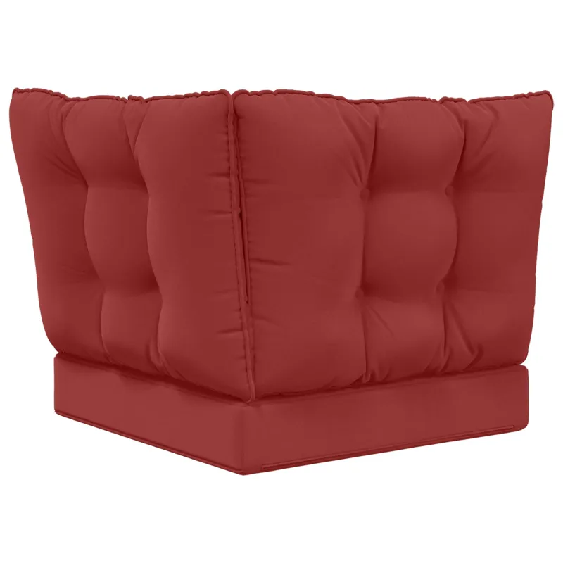 Lauko sofa pagalvėlė 3 pcs Vyno raudonumo Poliesteris