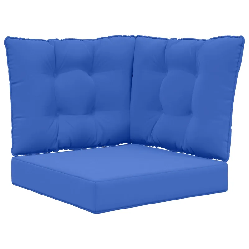 Lauko sofa pagalvėlė 3 pcs Karališka mėlyna Poliesteris