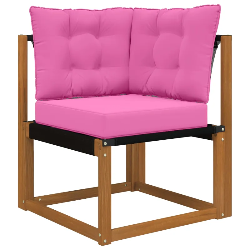 Lauko sofa pagalvėlė 3 pcs Rožinė Poliesteris