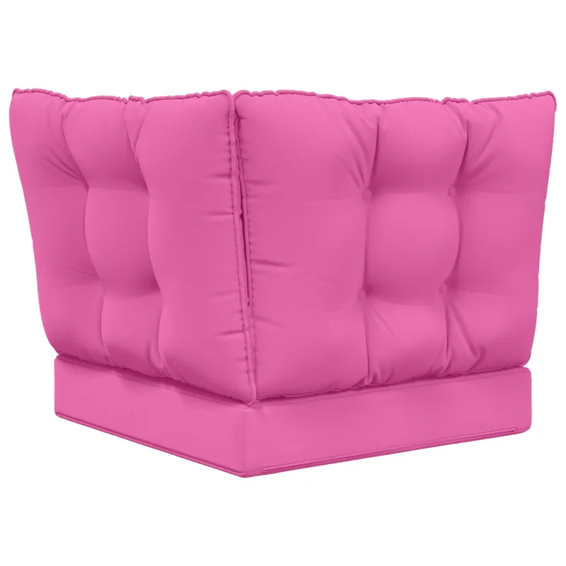 Lauko sofa pagalvėlė 3 pcs Rožinė Poliesteris