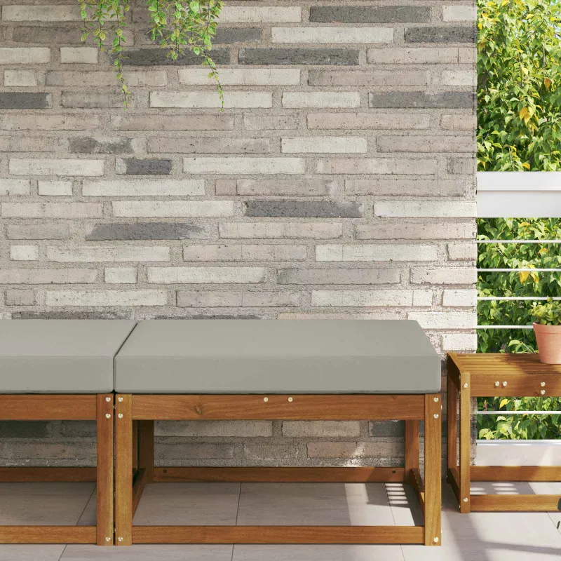 Lauko sofa pagalvėlė Pilka 80 x 80 x 8 cm Poliesteris