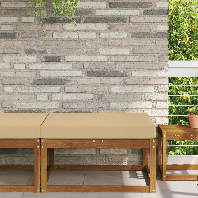 Lauko sofa pagalvėlė Smėlio 80 x 80 x 8 cm Poliesteris