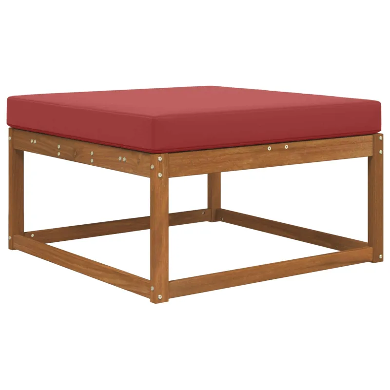 Lauko sofa pagalvėlė Vyno raudonumo 80 x 80 x 8 cm Poliesteris
