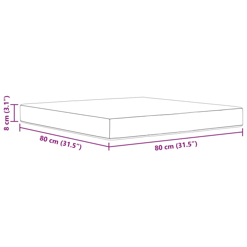 Lauko sofa pagalvėlė Turkio 80 x 80 x 8 cm Poliesteris
