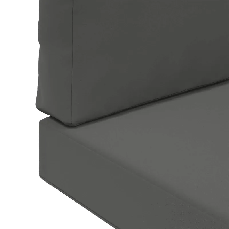 Lauko sofa pagalvėlė 2 pcs Antracitas Poliesteris